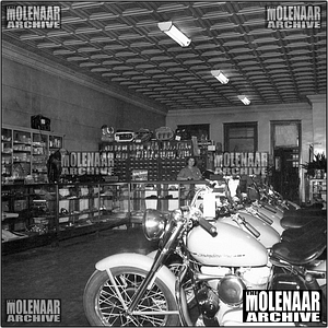 Vintage Photo Inside Molenaar Harley-Davidson Dealership/Showroom