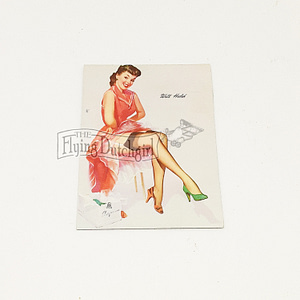 Vintage 1950s Gil Elvgren Pin Up Advertising Blotter Card “Well Heeled”