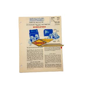 ORIGINAL HARLEY 1953 DELCO-REMY (SERVICE BULLETINS) – PANHEAD, KNUCKLEHEAD
