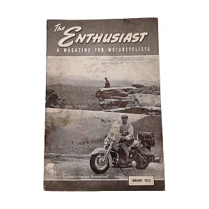 Vintage Harley-Davidson Enthusiast Magazine ( January 1953)