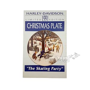 ORIGINAL HARLEY FACTORY 1991 LIMITED EDITION CHRISTMAS PLATE BROCHURE