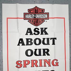 Original Harley Factory Dealer Poster 3′ x 5′ Molenaar Harley-Davidson