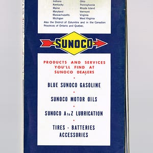 Vintage 1970 ‘ Sunoco Gas ‘ Pennsylvania Tour Map