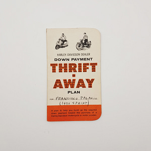 ORIGINAL HARLEY 1970’s LIGHTWEIGHT MODEL THRIFT-AWAY PLAN PASS BOOK