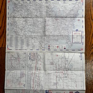 Vintage Late 1950s ‘Standard Oil’ Oklahoma Road Map