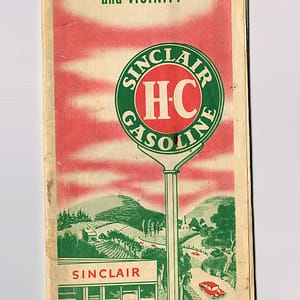 Vintage 1952 ‘ Sinclair Gasoline ‘ Chicago & Vicinity Map