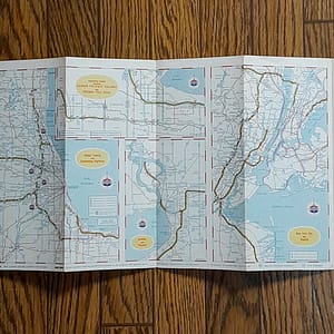 Rare Vintage Late 1950s ‘Standard Oil’ Toll Road Map – Illinois and East