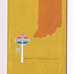Vintage 1966 ‘ Standard Gasoline ‘ Indiana Map