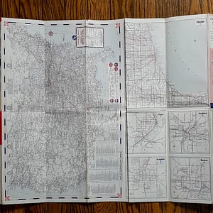 Vintage 1957 ‘Standard Oil’ Illinois Road Map
