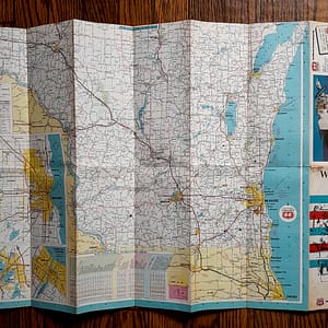 Vintage 1971 ‘ Phillips 66 ‘ Wisconsin Road Map