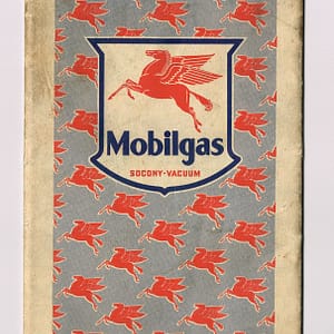 Vintage 1940s ‘ Mobile Gasoline ‘ Michigan and Adjoining States