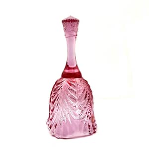 Fenton Cranberry Art Glass Bell 1990-1995
