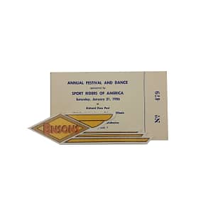 ORIGINAL HARLEY 1956 SPORT RIDERS (ANNUAL FESTIVAL TICKET) -PANHEAD, KNUCKLEHEAD