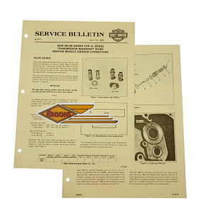 ORIGINAL HARLEY 1983 SERVICE BULLETIN SPORTSTER (VALVE GUIDES, ETC)- KNUCKLEHEAD