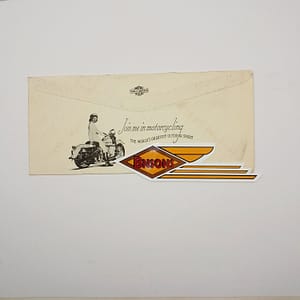 ORIGINAL HARLEY 1947 SERVI-CAR AND 47 WL DEALER ENVELOPE – KNUCKLEHEAD