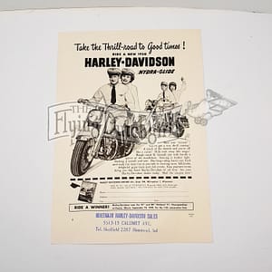 Original 1950 Harley-Davidson Hydra-Glide “Thrill Road to Good Times” Flyer
