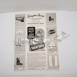 Original Harley-Davidson “Springtime Specials” Counter Flyer