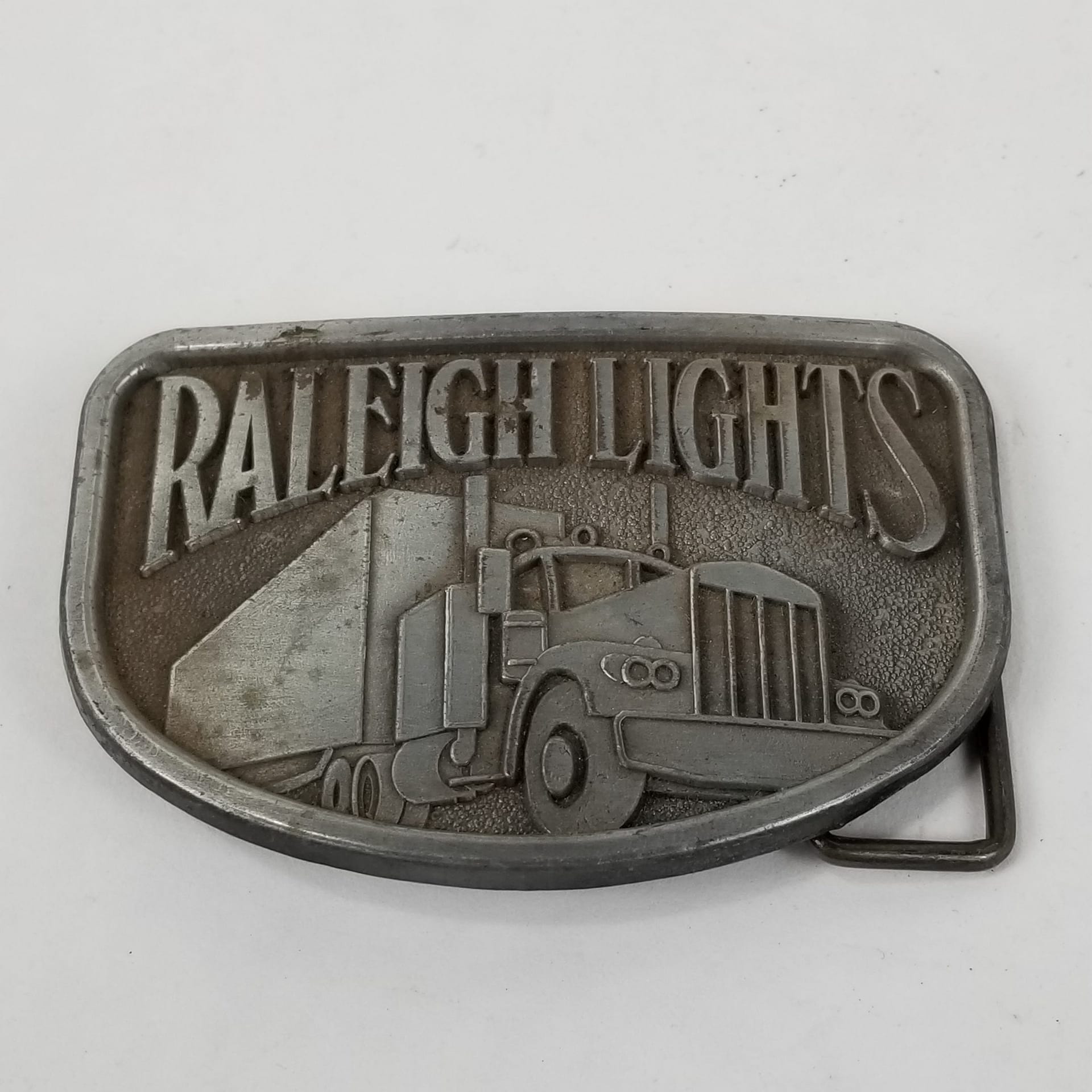 Vintage Raleigh Lights Cigarettes Belt Buckle – Semi Truck – The Flying ...