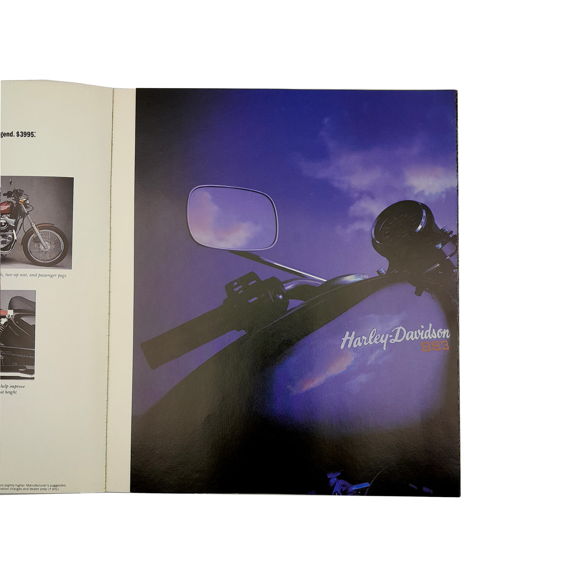 Original 1988 Full Color Harley-Davidson Bike Line Catalog with Star Power
